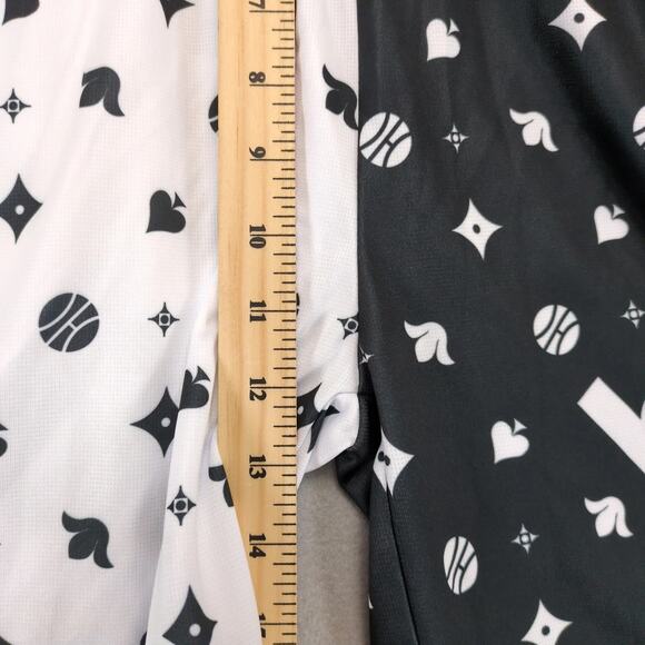 NWT Hoop Culture Men's L Basketball Shorts Black White Athletic Elastic Waist - Picture 7 of 10